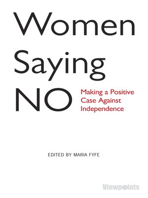 cover image of Women Saying No